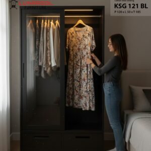 Lemari Gamis Full Gantung Lunarsol | Solusi Pakaian Anti Kusut
