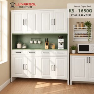 Kitchen Set Besi | Lemari Dapur Anti Karat | Lunarsol Furniture
