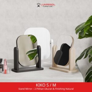 cermin meja kiko lunarsol warna oak muda