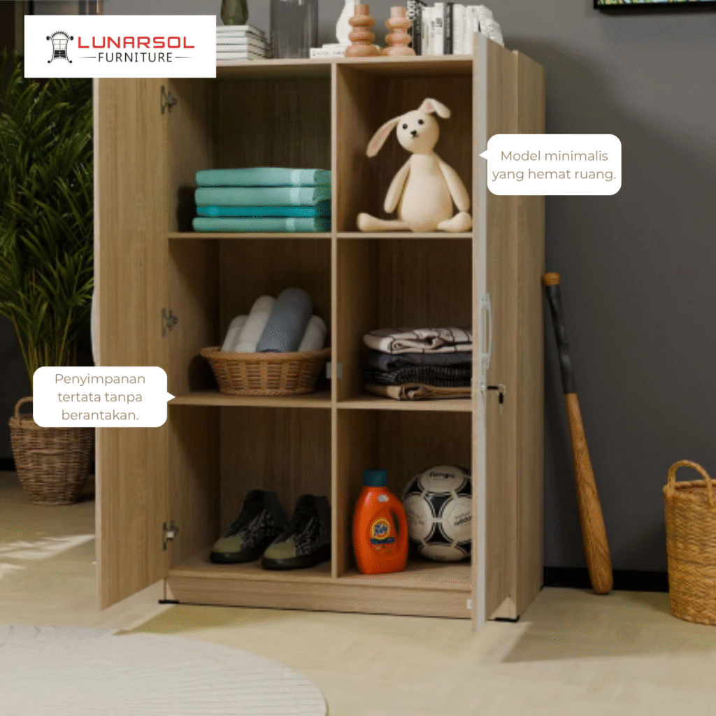 Lemari pakaian minimalis LBL 03