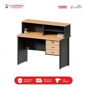 Meja Kantor dengan Rak Minimalis LMK-R