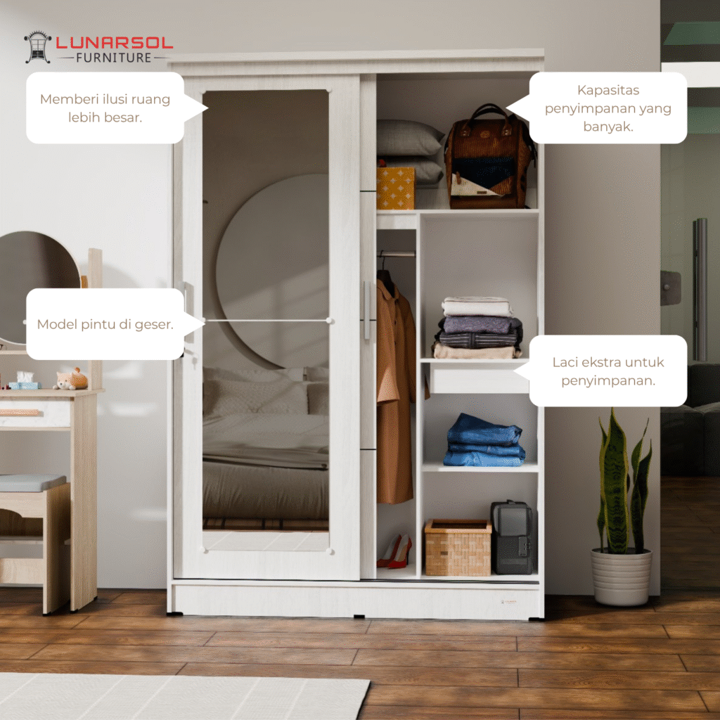 Lemari geser 2 pintu LPT 2009