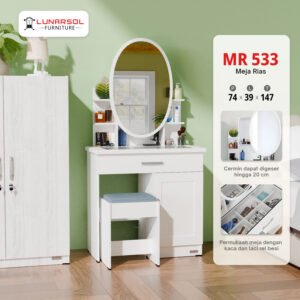Meja Rias Minimalis Cermin Geser MR 533