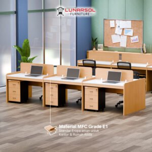 Meja Workstation 6 Seater WS 80 & WS 118