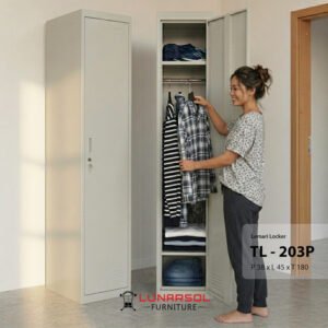 Locker Cabinet Besi 1 Pintu TL 203 Full Plat