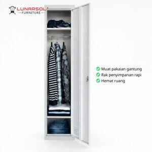 Locker Cabinet Besi 1 Pintu TL 203 Full Plat