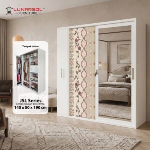 Lemari Pakaian Besi Hijab JSL Series Anti Rayap