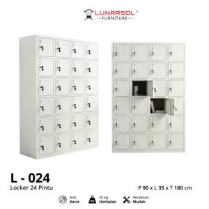 Locker Besi 24 Pintu LUNARSOL Minimalis Anti Karat