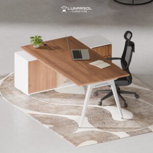 Meja Direktur Rangka Besi Minimalis LDT Series