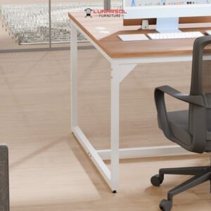 Meja Workstation Kantor WS 120 Minimalis Rangka Besi