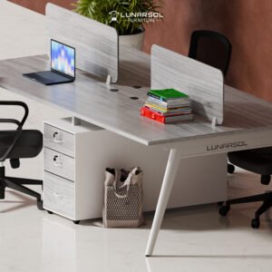 Meja Workstation dengan Laci Rangka Besi LWS-C 240