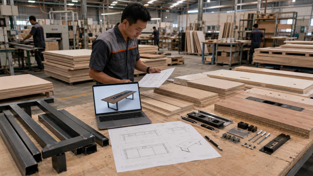 Desain Final Menjadi Acuan Produksi Furniture