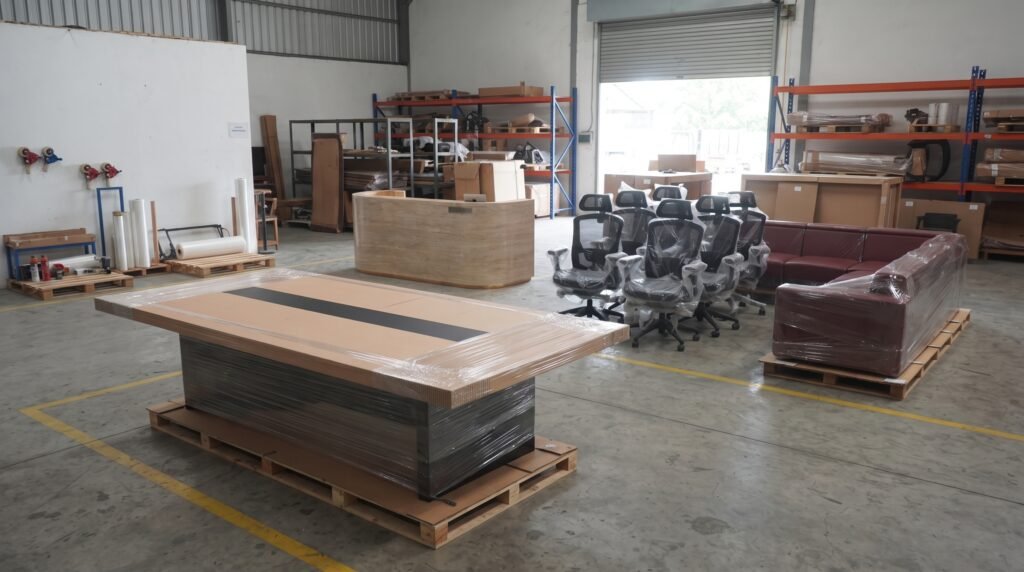 furniture custom selesai produksi dan siap dikirim