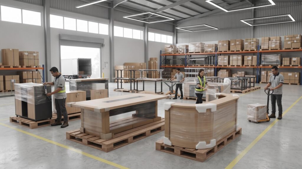 persiapan furniture custom sebelum pengiriman