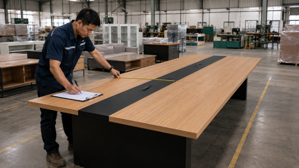 quality control produk furniture custom sebelum pengiriman