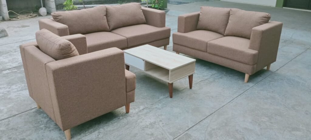 set sofa 123 custom dengan tiga ukuran berbeda